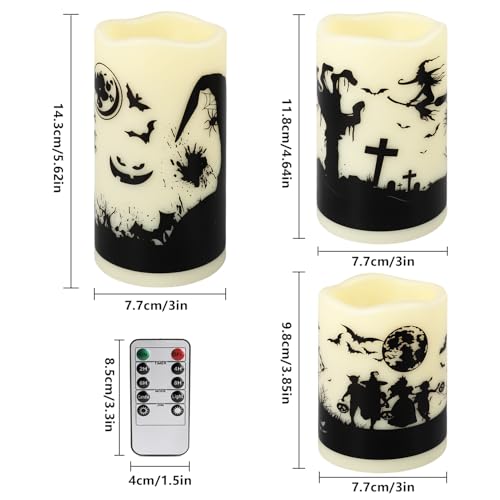 12-Pack Waterproof Flameless LED Candles with Remote & Timer - Ivory 2