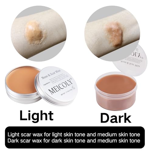 Scar Wax Kit with Spatula for Special Effects Dark - Cosplay & Halloween Makeup