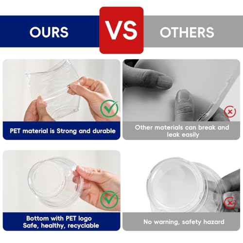 12 oz Plastic Cups - 1000 Pack Disposable Clear Drinking Cups - Variation of THIS listing