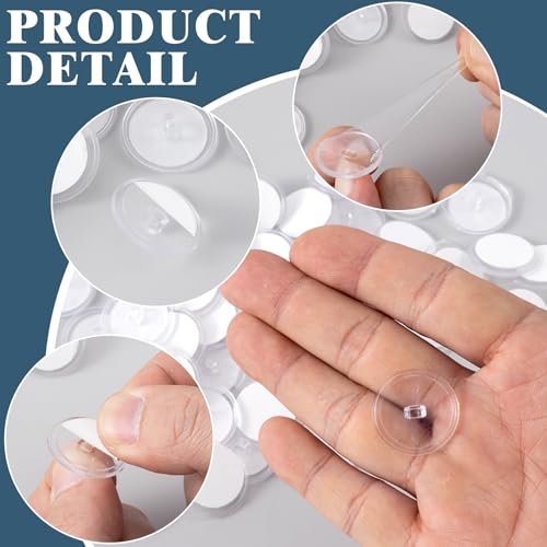 Clear Self-Adhesive Ceiling Hooks 100 Pack Damage-Free Hangings for Decorations