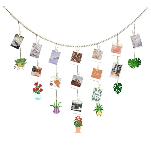 Diamond Art Photo Display with Clips - Plant Wall Decor for Adults