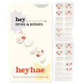 Semi Cured Gel Nail Strips with Lip Print - No LED Needed, Easy Application