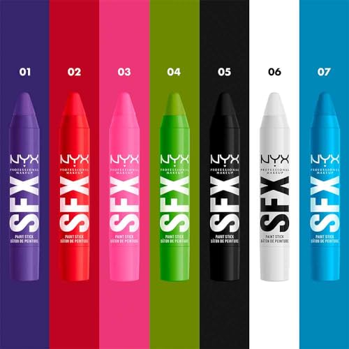 SFX Face & Body Paint Sticks White - High Coverage, Long-Lasting Makeup