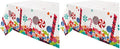 Candy Themed Tablecloth 7x5 Inches - Pack of 2, Lollipop & Candy Party Decor