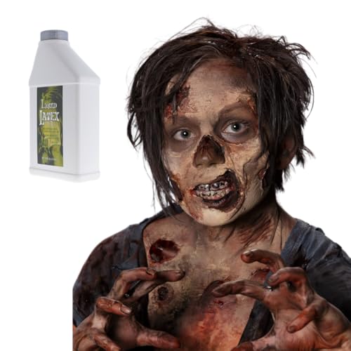 Liquid Latex for Special Effects 2 Pack Set 16 Oz Skin-Safe & Clear Dries Fast