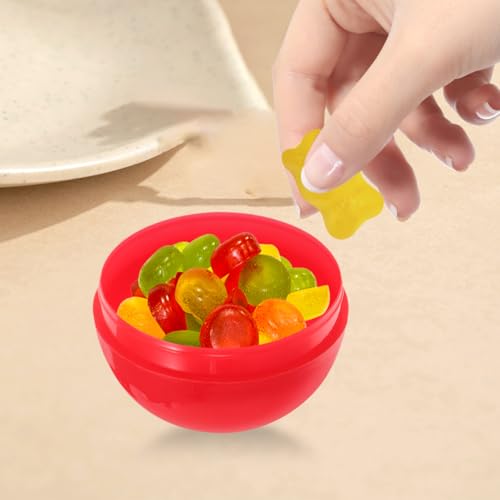 Empty Plastic Ball Capsules 50 Pcs 1.96 Inch Fillable Candy & Party Favors Containers