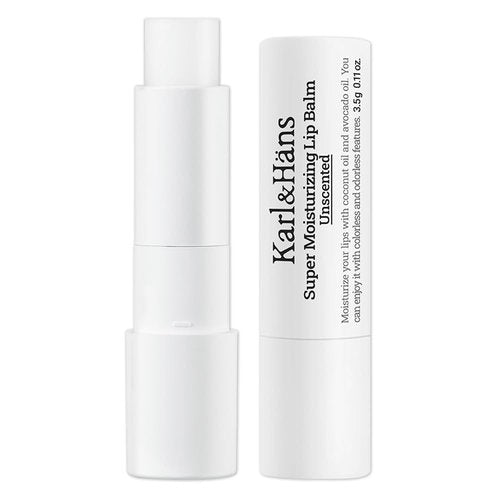 Karl&Hans Super Moisturizing Lip Balm - Unscented Coconut & Avocado Oil for Dry Lip Repair - 1 Count