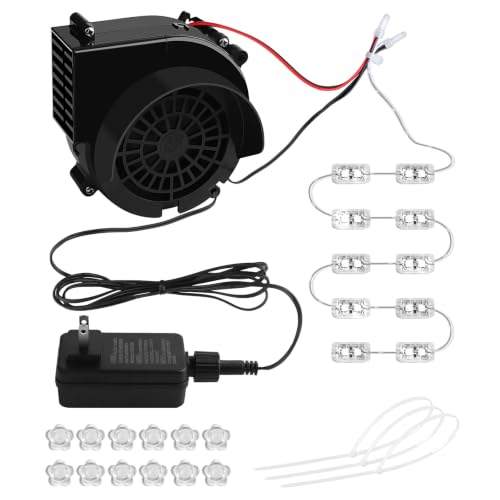 Inflatable Air Blower Replacement Kit with 10 LED Lights - 2.5A/1PC + White Light