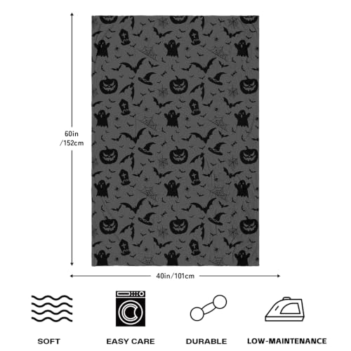 Halloween Blanket Witches Hat Design 40x60in Ultra Soft Fleece Throw