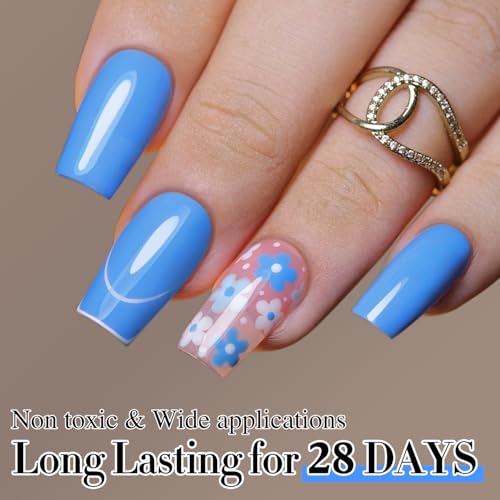 Royal Blue Gel Nail Polish 15ML - Same Color, Soak Off, Long-Lasting Manicure