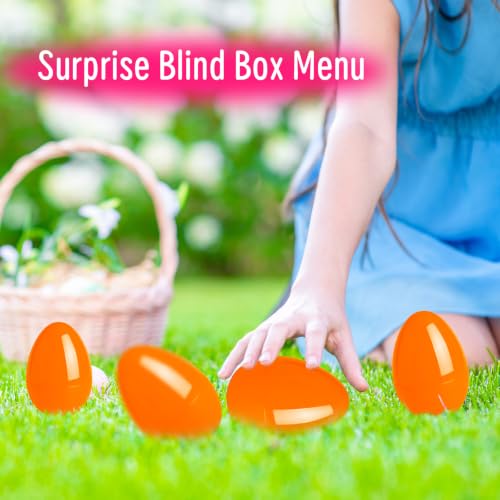 Orange Plastic Halloween Eggs Pack of 24 - Fillable Party Favors