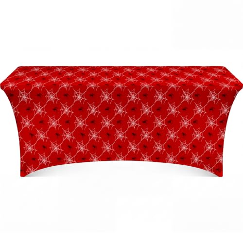 6ft Spider Web Tablecloth for Halloween Birthday Party Decorations