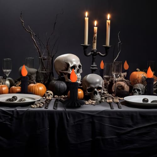 Halloween Honeycomb Candle Centerpiece Set - Black 6pcs Party Decor