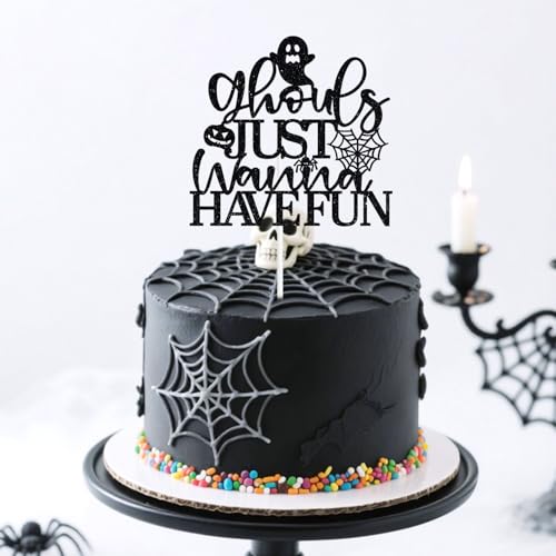Halloween Cake Topper Ghouls Just Wanna Have Fun Party Decoration