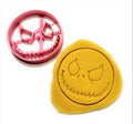 Halloween Jack Skellington Inspired Cookie Cutter - Durable Plastic Mold for Cookies & Fondant