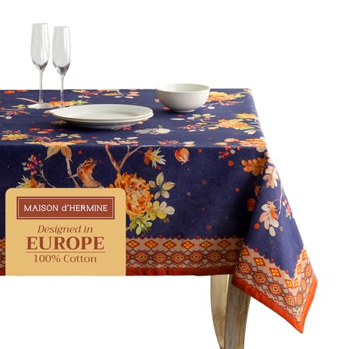 Kelim-Infinity Rectangular Tablecloth 70x120 Inches - Unique Watercolor Design