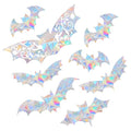 Big Bats Halloween Bat Window Stickers - Bird Collision Deterrent & Decor Set of 15