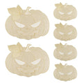 Halloween Pumpkin Placemats Set of 6 - Fall Table Decorations for Harvest Party
