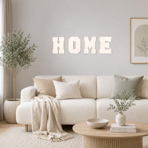 Acantha 8 Inch Wooden Letter W - Unfinished Oak Craft Decor