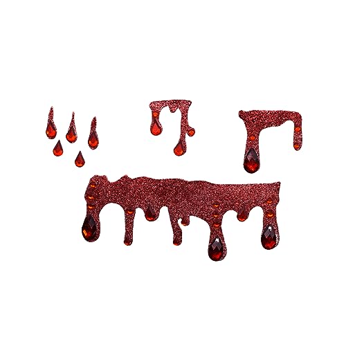Vampire Face Jewels - Halloween Costume Face Gems & Rhinestone Stickers