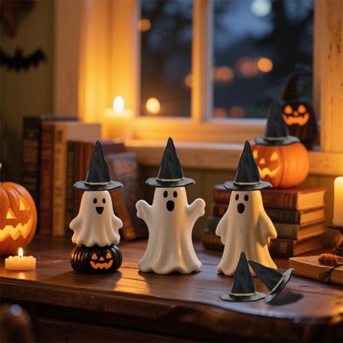 Mini Witch Hat Set for Halloween Parties - 12 Pcs Spooky & Cute Decorations