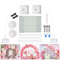 White Balloon Arch Kit 7.4ft Stand Frame with Base for Weddings & Parties