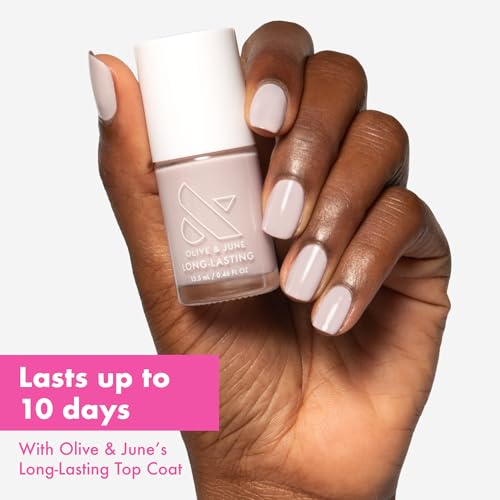 Olive & June Long-Lasting Nail Polish Extra Marshmallows - Gel Finish, 10 Days Wear