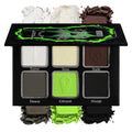 Vegan Green & Brown Eyeshadow Palette - Cyber Zombie Variation #02, Gothic Halloween Makeup