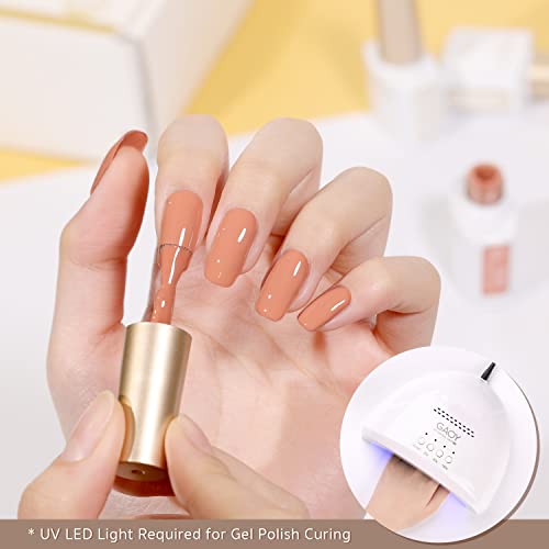 Fall Collection Gel Nail Polish Set - 20 Colors with Glossy & Matte Top Coat
