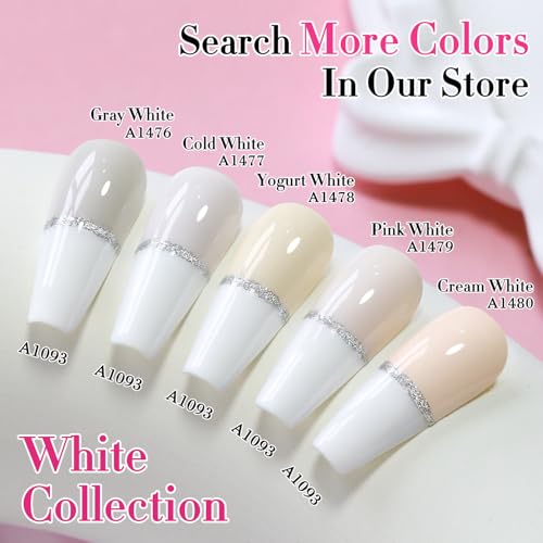 Double Rhythm 15ML Gel Polish - Sheer Gray White - Same Color, Soak Off Art Manicure