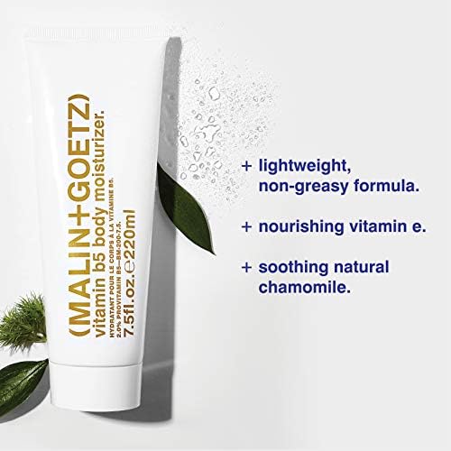 MALIN+GOETZ Vitamin B5 Body Moisturizer - Bergamot-Scented Daily Cream with Shea Butter & Oat | Hydrating & Nourishing for All Skin Types