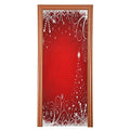 Winter Snowflake Door Cover - Christmas Porch Banner A 35 x 79 Inch