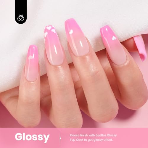 Pink Gel Nail Polish - Light Pink 15ML Long-Lasting UV & LED Curing