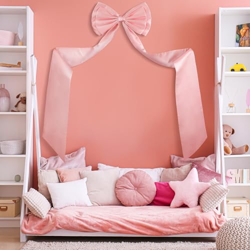 Giant Satin Bow Decor - Dusty Pink, 75 x 18 Inches, Wedding & Party Decoration