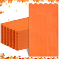 Orange Disposable Napkins - 60 Pack, 2-Ply Scalloped Fall Party Napkins