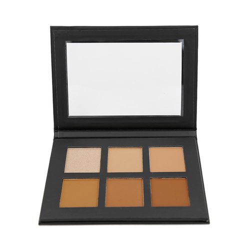 Skiennix Contour Powder Kit - 6 Color Foundation Palette for Dramatic Sculpting & Highlighting (Deep)