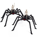 Halloween Spider and Skeleton Decoration Set - Indoor Outdoor Party Props