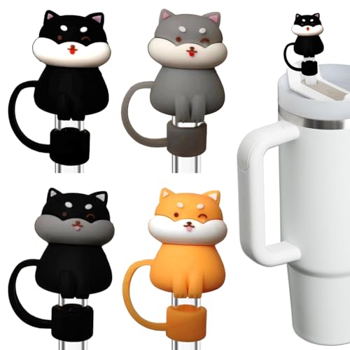 3D Cat Straw Covers for Stanley Cup - Cats Variation