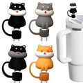 3D Cat Straw Covers for Stanley Cup - Cats Variation