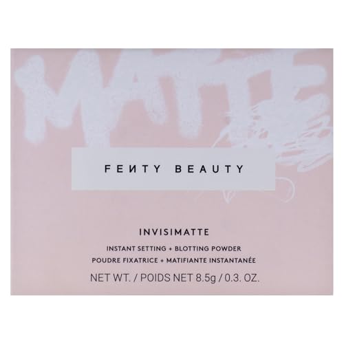 Invisimatte Instant Setting Powder with Blotting Effect - Universal Shade, 0.3 oz - Refillable Compact - Fenty Beauty