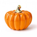 Orange Ceramic Pumpkin Decor - Fall Thanksgiving Halloween, 4.7 Inch - Variation of THIS listing