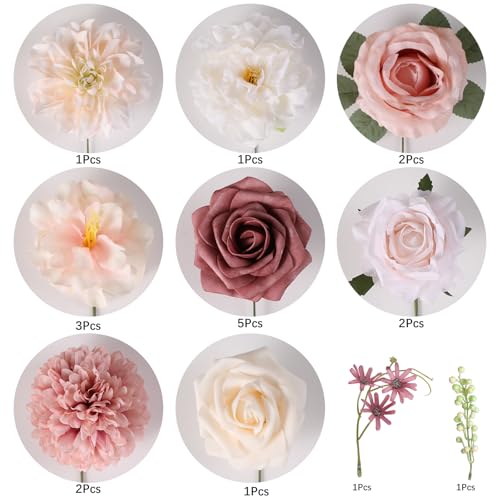 Artificial Flower Combo for Wedding Decor - Blush Pink Flowers Set