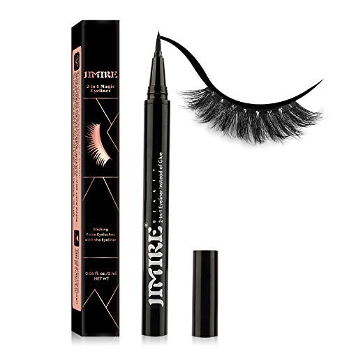 Eyeliners for False Eyelashes - Extra Strong Hold 2-in-1 Magic Eyeliner H - No Glue or Magnet Needed