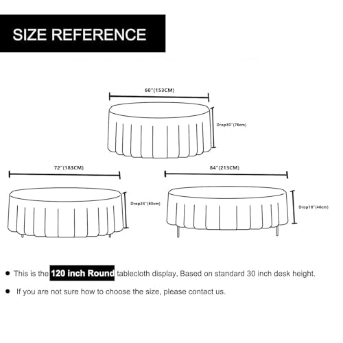 Sequin Round Tablecloth 120 Inch Black for Party - Variation of THIS listing