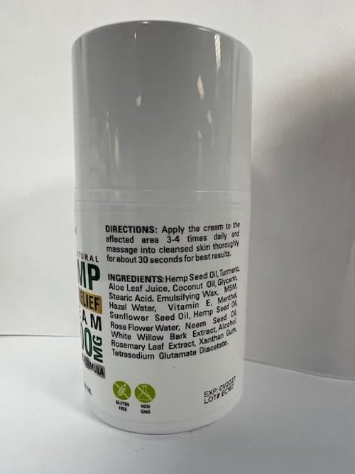 Hemp Cream by Eclipse - Non-Greasy, Targeted Long-Lasting Relief - Natural Hemp Extract Cream - Made in USA - 2 Pack