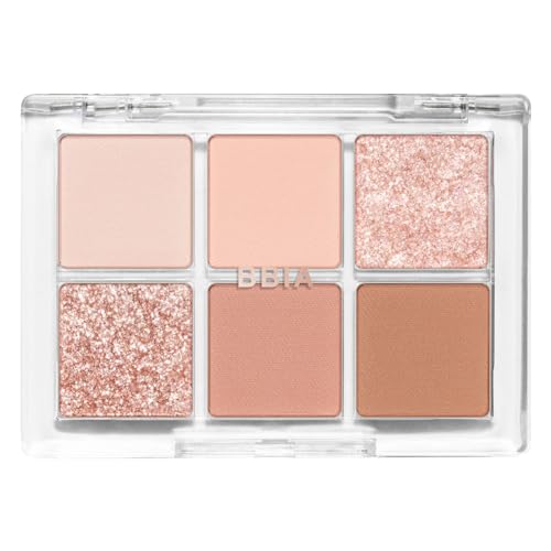 BBIA Ready To Wear Eye Palette 01 Nude Blush - Blendable Shimmer & Matte Shades for Daily Makeup