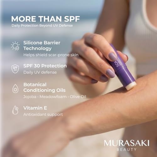Silicone Scar Stick SPF 30 with Vitamin E - 10g x 2 Travel Sets - Scar Skin Care