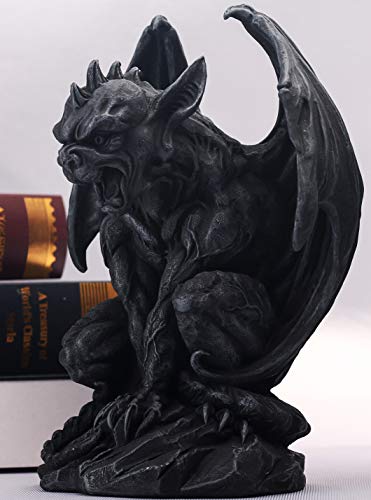 9-Inch Winged Gargoyle Statue Home Decor Halloween Figurine - Gothic Gothic Protector