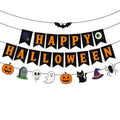 Halloween Banner Garland Set with Pumpkins Ghost Skull and More - Party Decorations