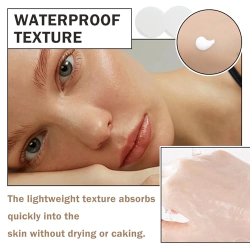 JunKuJK Set A Color Changing Foundation SPF 50+ Moisturizing Long-Lasting Full Coverage with 2 Sponges